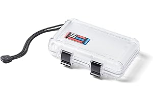 S3 CASE COMPANY S3 Cases T2000 Waterproof Protective Case Mil Spec/USA Made / IP67 Waterproof/Lockable/Airtight/Smell Proof Case Size 6.47" x 4.13" x 1.64" (Clear)