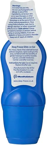 Deep Freeze Glide-On Gel 3 x 50g Pack Cold Gel Roll On Brand New view 2