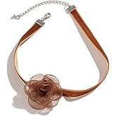 Bethynas Vintage Flower Lace Velvet Choker Necklace Lolita Sexy Rose Lace Collar Neck Chain Bridal Wedding Party Neck Jewelry for Women