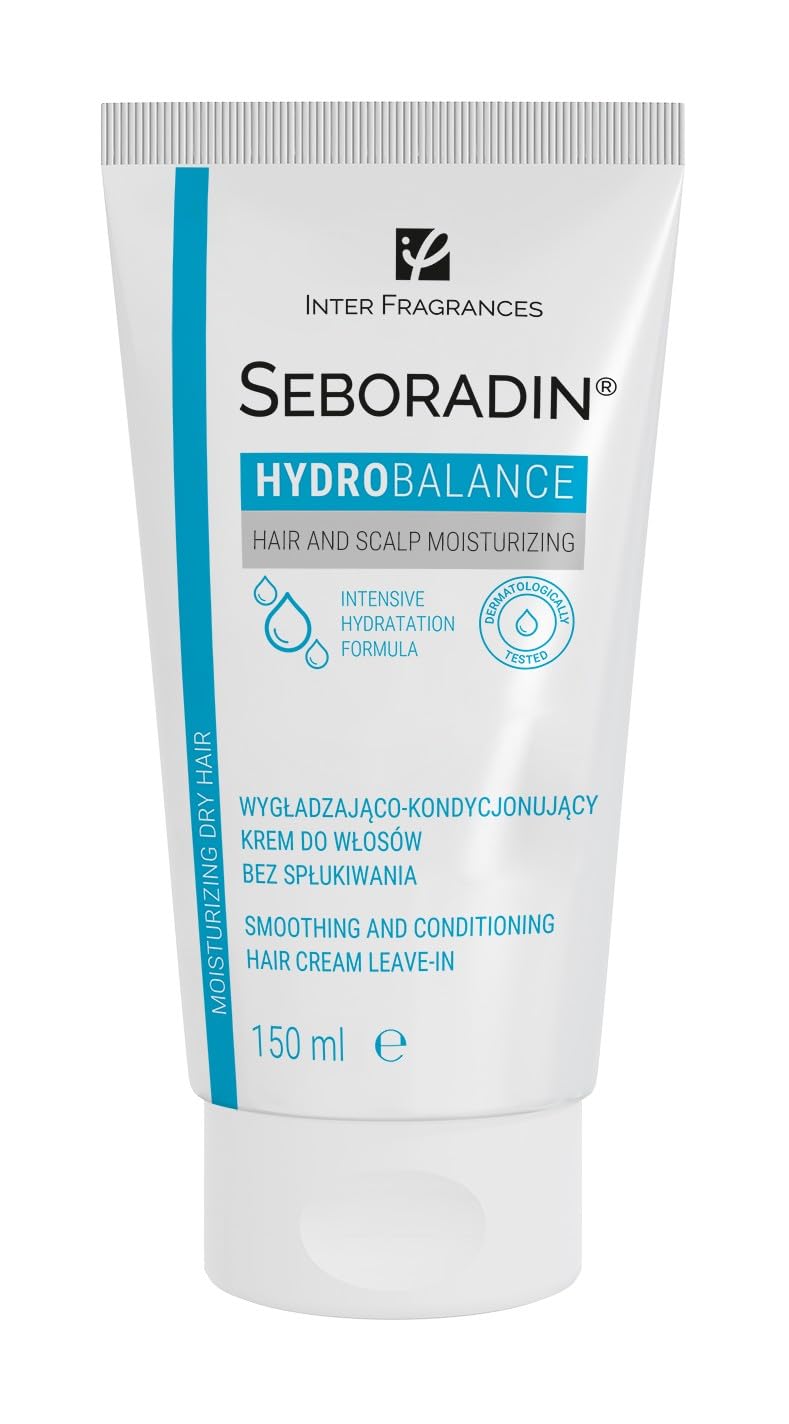Seboradin Leave In Conditioner Intensively Moisturizing Hair Cream For All Types Of Hair Strengthening Nourishing Algae Amaranth Complex Of 7 Oils Hydro Ballance 150 ml
