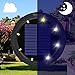 4pcs Solar Lights Outdoor - Solar Ground Lights for Pathway Garden Steps - Auto on When Darkness and Off When Daytime 2 Light Settings Waterproof Work for 20hours - Lit up on Cloudy Day (White)
