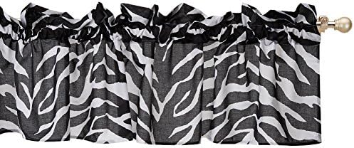 Kimlor Mills Karin Maki Zebra Valance, Black