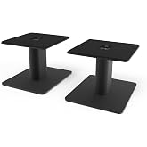 Kanto SP6HD Desktop Speaker Stands for Medium/Large Bookshelf Speakers &amp; Mid-Size/Full-Size 4&rdquo;-7&rdquo; Studio Monitors | 6" Tall | Black | Pair
