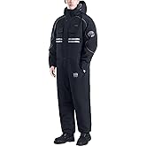 Winter Outdoor Riding Insulated Full-Body Suit,Windproof Overoles para El Frío para Hombres,Snow Freezer Suit