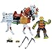 Teenage Mutant Ninja Turtles Samurai Michelangelo Figure with Horse Vehicle