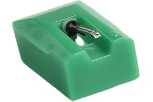 UrbanHui ATN95E Record Player Replacement Needle Stylus for AT95E Cartridge and AT-LP120-USB/AT3450 Turntables, Green ABS wit