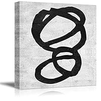 Canvas Wall Art Abstract Ink Painting Canvas Prints Home Artwork Decoration for Living Room,Bedroom - 12x12 inches