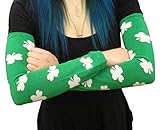St. Patrick's Day All Over Shamrocks ARM Warmers (Pair)