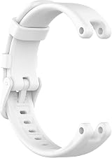 Giaogor Silicone Sport Replacement Band for Garmin Lily Smartwatch White view 4