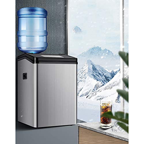FRIDGE Eiswürfelbereiter Eiswürfelmaschine Mit Griff 55kg Eiswürfel 24h Selbstreinigungsfunktion Eismaschine 15Minuten… – Bild 3