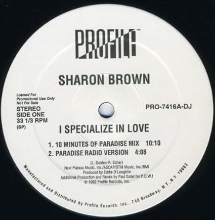 Amazon I Specialize In Love 1982 94 12 Inch Analog Sharon