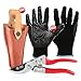 Pruning Shears OBED - 8” Professional Bypass - Hand Pruners with Durable SK-5 Sharp Stainless Steel Blade - Tree Hand Clippers with Ergonomic Pvc Coated Handle and Safety Lock Gardening Shears Tools