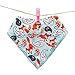 AIDOUT Baby Bibs - Cotton Infant Bandana Bibs 4 Pack Soft & Absorbent Drool Bibs for Boys, Girls, Unisex - Baby Registery Gift Set