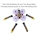 Tattu 5pcs 3.7V 220mAh LiPo Battery Pack 45C 1S with Ultra Micro for Blade Inductrix Tiny Whoop FPV Nano QX Nano CPX Nano CPS in The E-flite Micro Planes