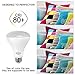 SHINE HAI 75W Equivalent BR30 LED Light Bulbs, 800 Lumens, 3000K Warm White, E26, Non-dimmable, Flood Lighting, 6-Pack