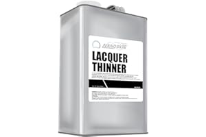 Nanoskin LACQUER THINNER 1 Gallon - Professional Strength, General Purpose, Medium-Dry Lacquer Thinner | Thins Clear and Pigmented Lacquers and Epoxies | Cleans Sprayers, Tools, Brushes and Equipment
