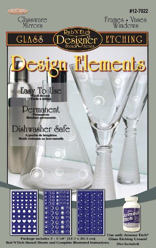Armour Etch Designer Stencil, Pak Design Elements
