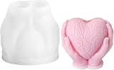 LdawyDE 3D Heart Candle Moulds Silicone - DIY Soap Molds for Crafts view 9