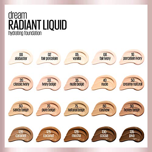 maybelline dream radiant liquid foundation cashew