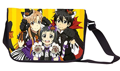 Siawasey Sword Art Online Anime Kirigaya Kirito Messenger Bag Backpack Shoulder Bag - Image 57