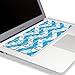 Kuzy Aqua Blue Chevron Zig-Zag Keyboard Cover for MacBook Pro 13
