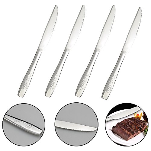 Flatware Dinner Knives, 12-Piece Stainless Steel Table Knives (Eagrye) - Thumbnail 2