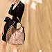 WISHESGEM Women Handbags Top-Handle Fashion Hobo Tote Bags PU Leather Shoulder Satchel Bags Light Coffee