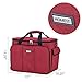HOMEST Sewing Machine Carrying Case with Multiple Storage Pockets, Universal Tote Bag with Shoulder Strap Compatible with Most Standard Singer, Brother, Janome, Red (Patent Design)