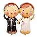 Ximkee 34 Inch Wedding Couple Helium Foil Inflatable Balloons Party Decoration Supplies