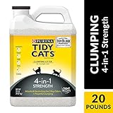 Purina Tidy Cats Clumping Cat Litter, 4-in-1 Strength Multi Cat Litter - (2) 20 lb. Jugs