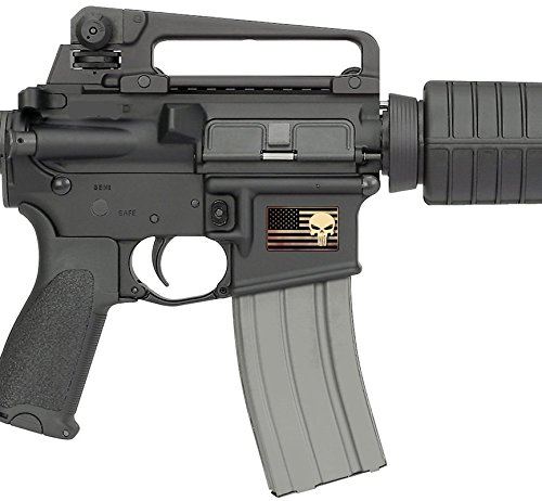 AR15 Lower/Magwell Decals - Subdued American Flag - Small U.S. Flag Decal (Punisher)