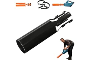 JAKYE Leaf Blower Air Booster, Universal Leaf Blower Nozzle Attachment, Cordless Leaf Force Air Booster for 2–4 Inch Blower Tubes, Easy to Install Airflow Accelerator, Yard Cleanup Artifact(1Pc,Black)