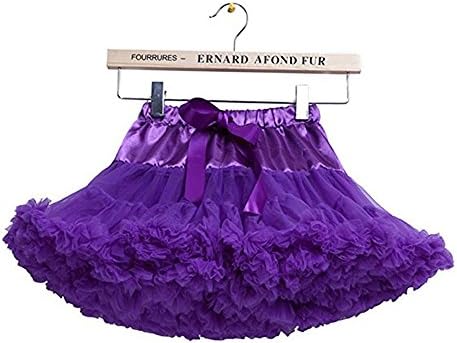 Girl's Dance Tutu Skirts Multi-layer Chiffon Fluffy Pettiskirts Tutu Skirts (2-4Y, modello 3)
