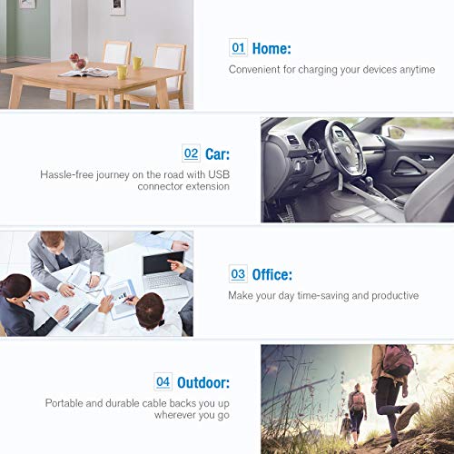 3-in-1 Cable, Multi Charging Cable IP/Type C/Micro USB Charger Nylon Braided Cord 3.3ft (1m),3 in 1 Multiple Universal Charger for Phone/Pad and Android Devices