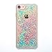 DAMONDY iPhone 7 Case,iPhone 7 Glitter Case,3D Cute Bling Liquid Glitter Floating Quicksand Diamond Water Flowing Ultra Clear Soft TPU Case for iPhone 7 4.7 ONLY -Sliver Blue Star