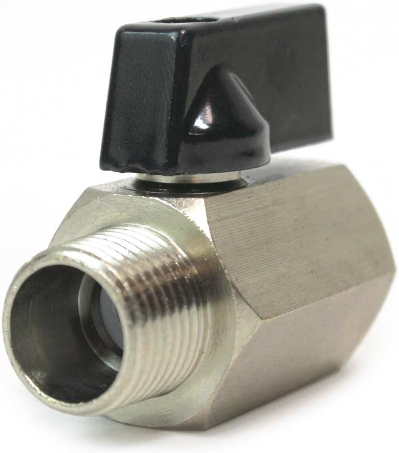 Interstate PneumaticsVB880 - Brass Ball Valve Pipe Thread w/Lever 1/2" FPT x 1/2" MPT