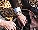BUREI Men's Elegant Chronograph Watch with Date Display and Brown Leather Strap Business Luxury Sport Rose Gold Quartz Analog Watch for Men