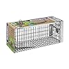 Defenders-VIC0068-Rat-and-Squirrel-Cage-Trap-Humane-Easy-to-Bait-and-Set-Long-Lasting-Galvanised-Mesh-Silver Defenders Rat and Squirrel Cage Trap (Humane, Easy to Bait and Set, Long-Lasting Galvanised Mesh), Silver, STV088, One…