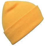 DIDKU Knitted Beanie Cap Winter Hats for Men Warm Hat Solid Color Beanie