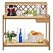 Giantex Potting Bench Garden Potting Benches Outdoor Planting and Gardening Work Station Solid Wood Construction Potting Table with Side Drawer and Rack Shelves 44