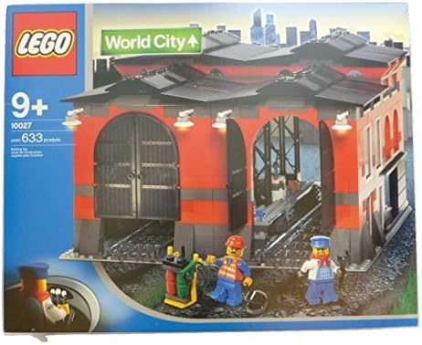lego train engine shed