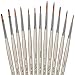 LorDac Arts Detail Paint Brushes - Set of 12 Artist Miniature Paint Brushes for Art Painting with Acrylic, Watercolor, and Oil