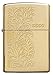Zippo Paisley High Polish Brass Pocket Lighter