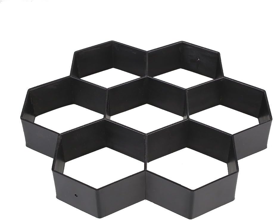 TENSEM Garden Path Maker Mold Reusable Concrete Molds Stepping Stone Paving Mold for Lawn Walking Mini Size: 11.7X11.7X1.5