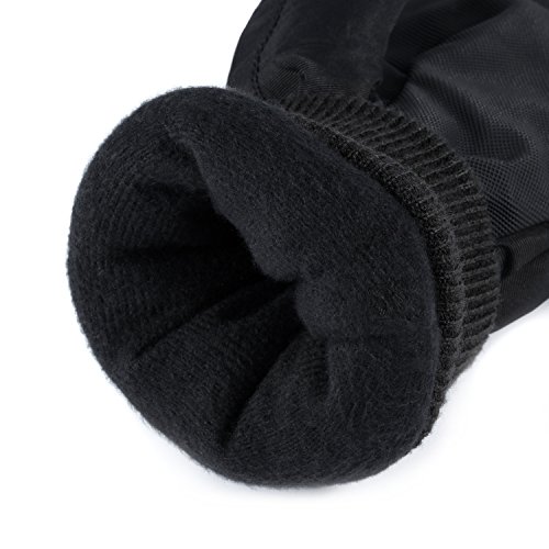 image for Ski Mittens, Yidomto Waterproof Warmest Winter Snow Gloves for Mens, W