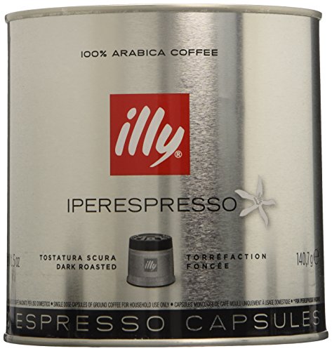 Illy Iperespresso Capsules Dark Roast 21-Count Capsules - 6 pack