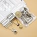 Chris.W Overall Buckles Suspenders Replacement Buckle with Rectangle Buckle Sliding & No-Sew Buttons for 1.25 Inch Straps, Pack of 2 Sets Nickel and 2 Sets Antique Brass
