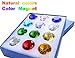 12Pcs Colorful Glass Gems for Kids, Fake Diamonds Gemstones for Kids, Fake Gems, Diving Gems, Crystal Gems Jewels Diamond Decorations for Party Pirate Favors Table Decor Treasure Chest 30mm (1-1/5'')