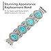 Solomo Compatible for Apple Watch Band 38MM 40MM, Fashion Iwatch Strap in Bohemian Ethnic Antique Style with Turquoise Handmade Elastic Stretch Women Girls Like for iWatch Series 4/3/2/1 (Turquoise)
