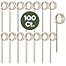Prexware Bamboo Ring Skewers, 3.5 Inch Loop Skewers, Bamboo Skewers Cocktail Picks. 100 Count.